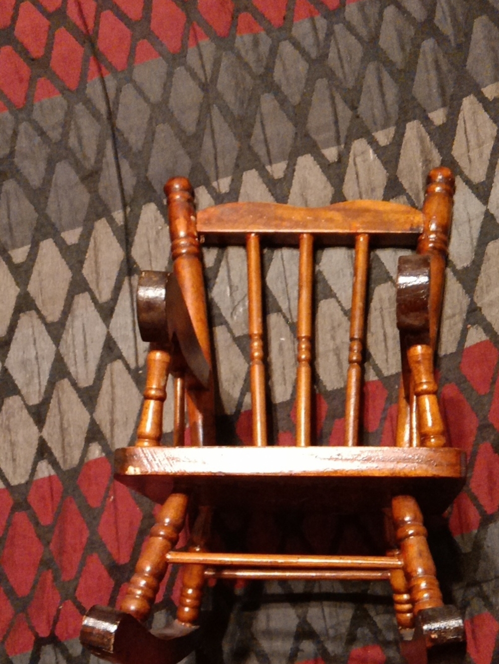 Classic Wooden Accent Chair in Warm Brown